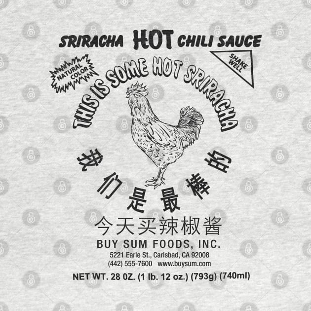 Sriracha Spicy Chili Rooster by Alema Art